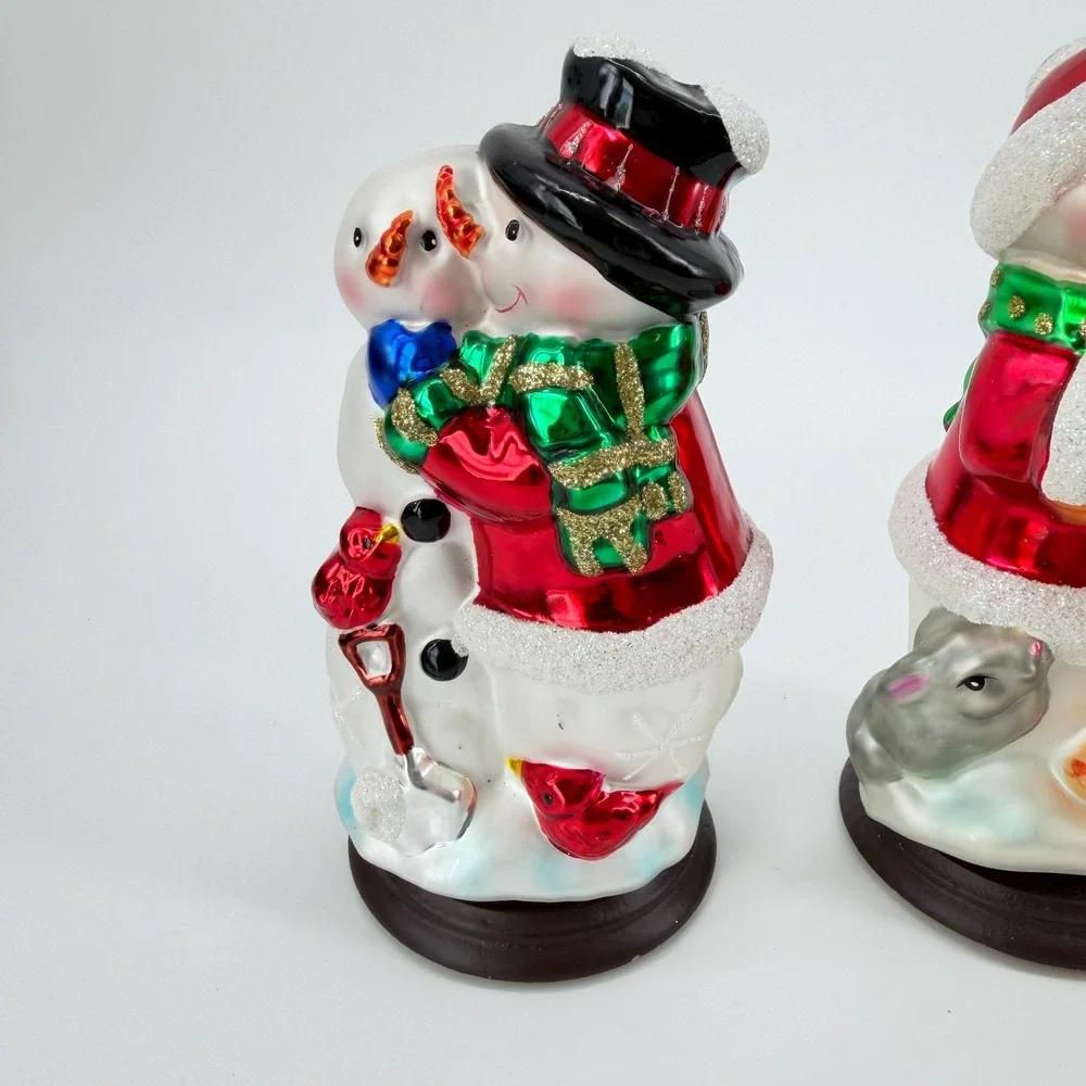 Vintage Ornaments Thomas Pacconi 30th Anniversary Snowmen 2 Piece Set 6